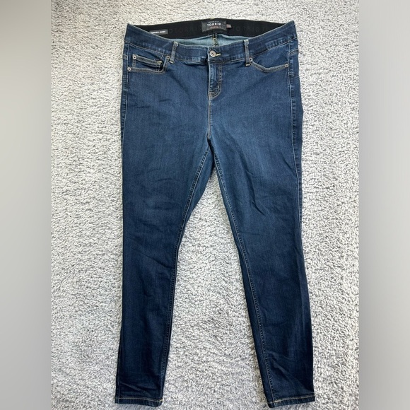 Torrid Jeans Womens 18 Bombshell Skinny Premium Denim Dark Wash Classic Basic - Picture 1 of 5